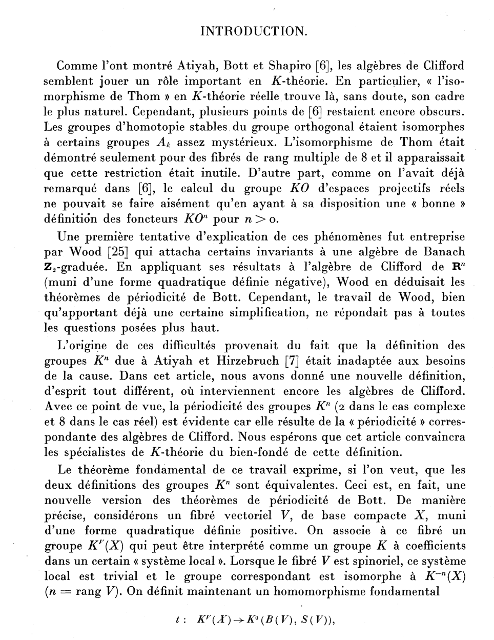 Karoubi paper — French original